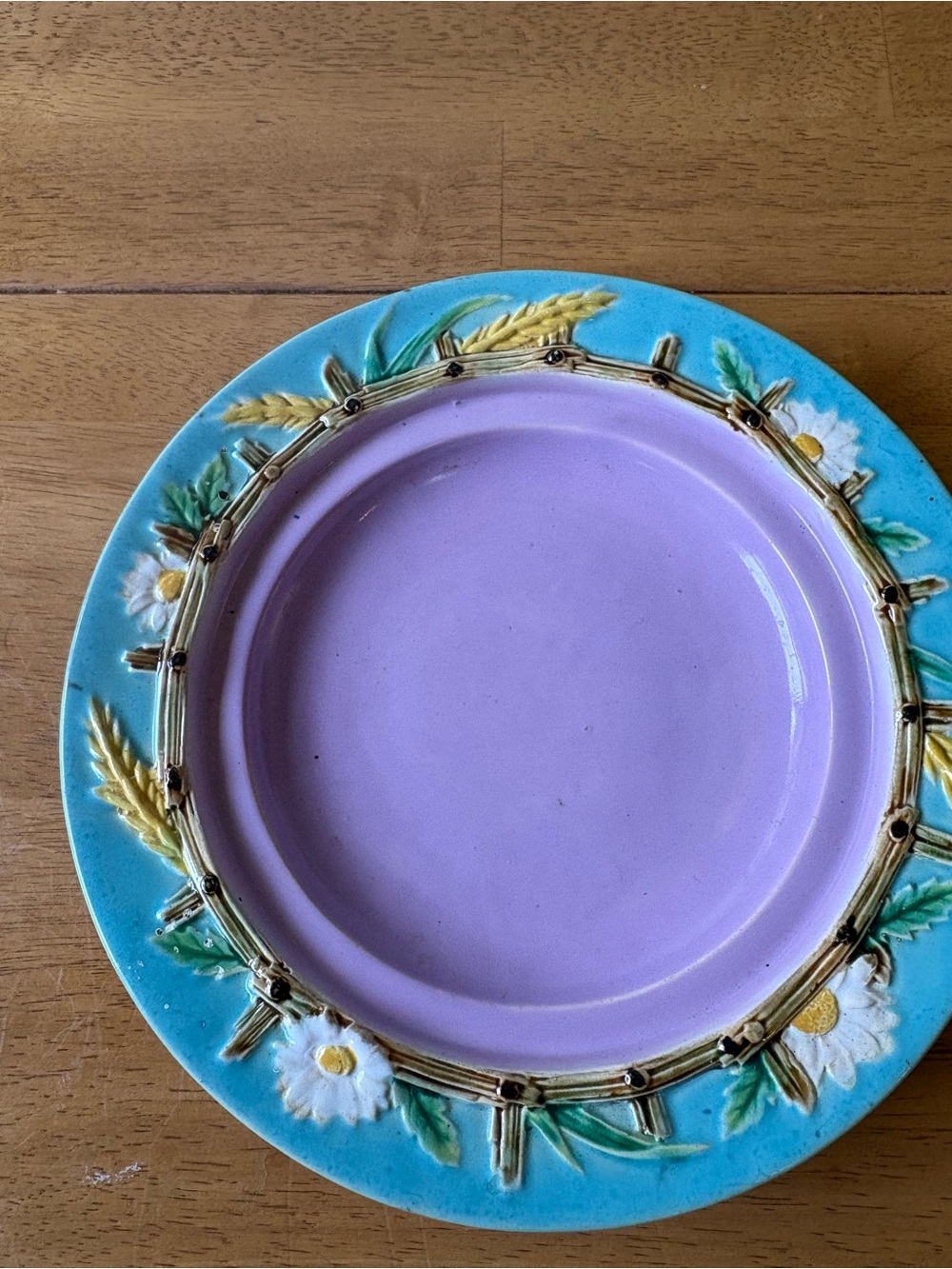 Circa 1875 George Jones Majolica Pattern 5205 Underplate